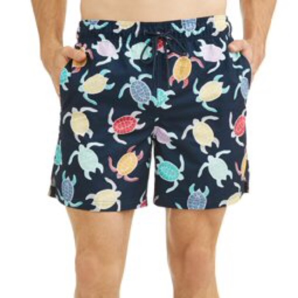 GEORGE Printed Sea Turtle Novelty 6-Inch Swim Short S
